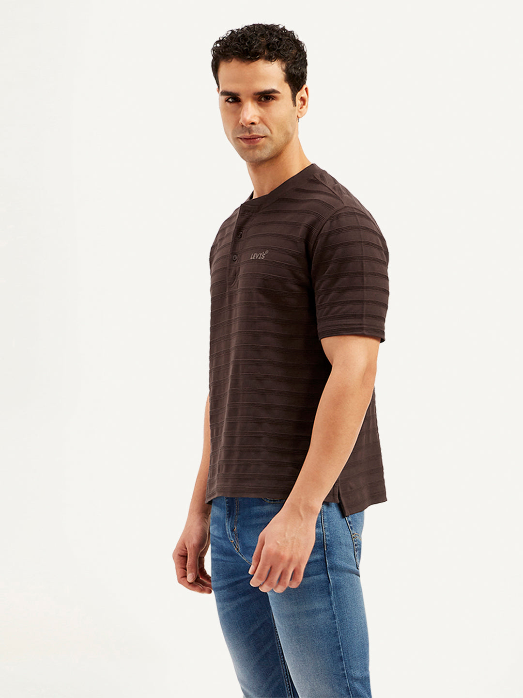 Men's Textured Slim Fit T-Shirt