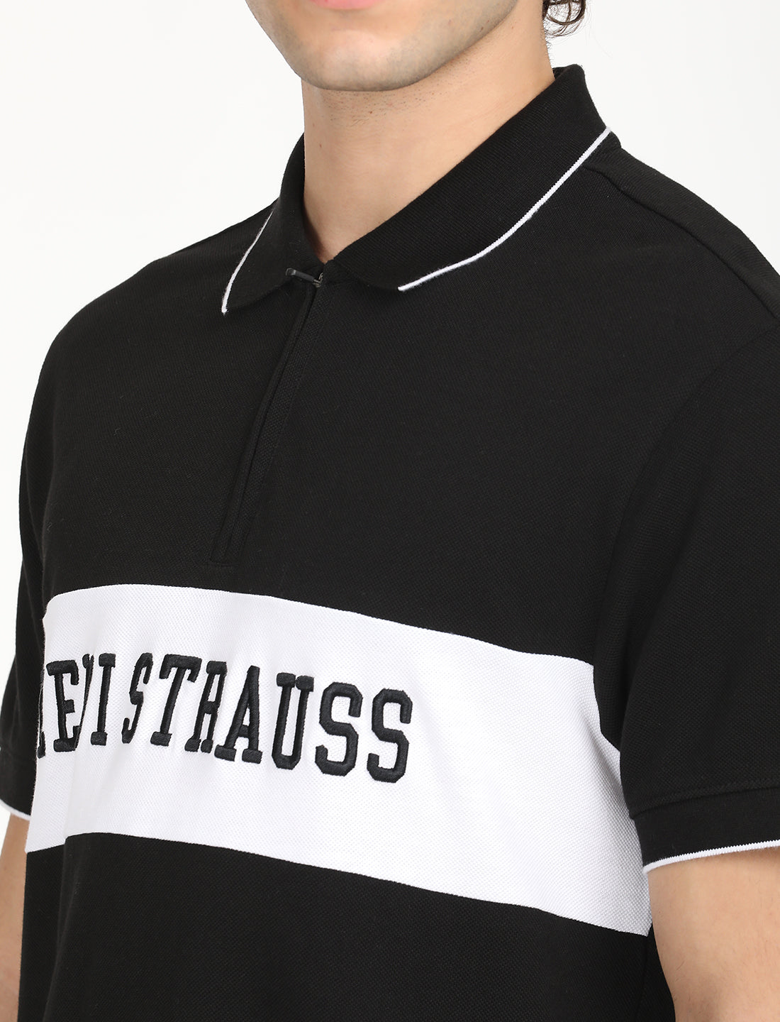 Men's Brand Logo Slim Fit  Polo T-shirt