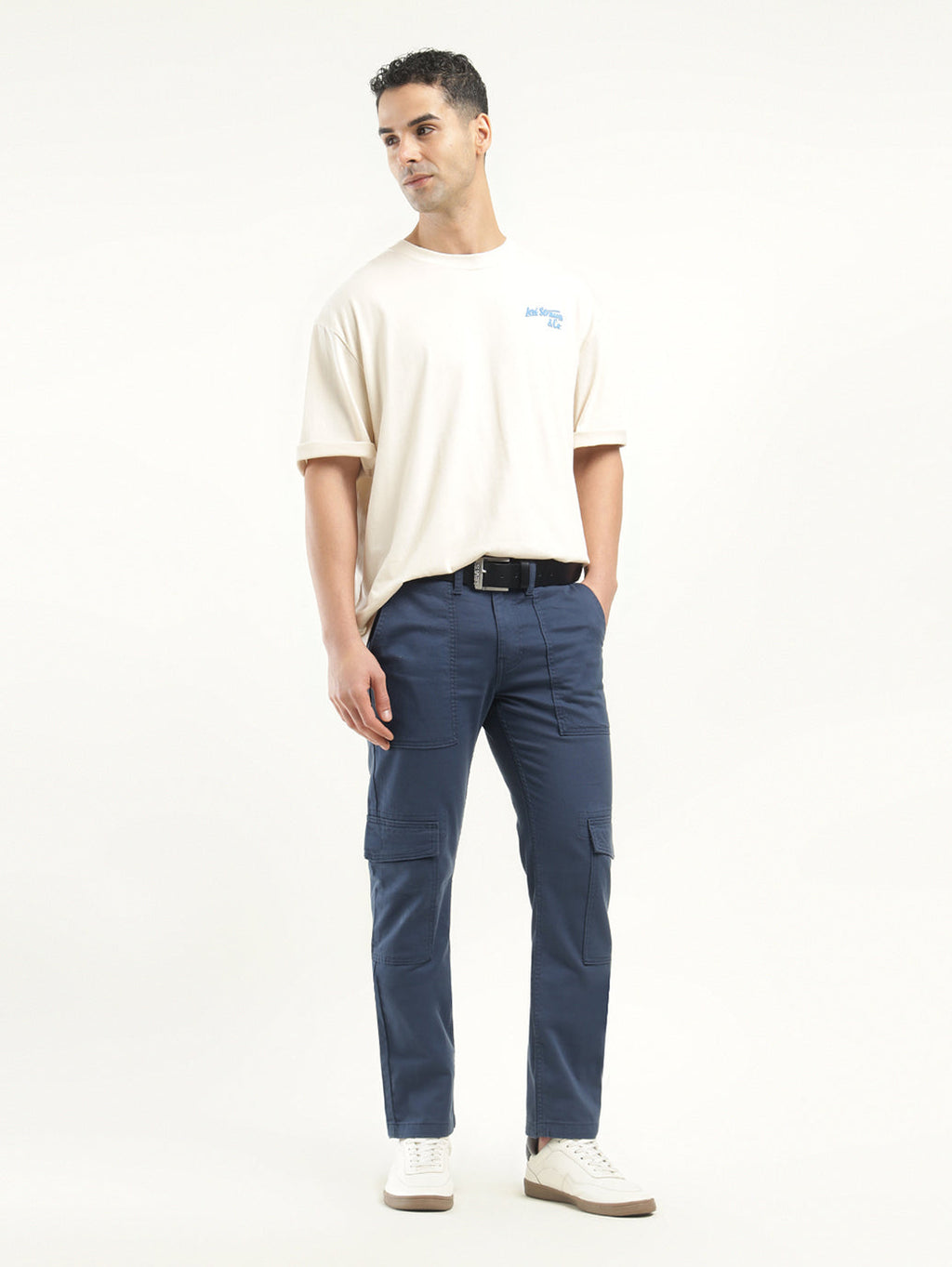 Men's 511 Slim Fit Navy Cargo Trousers