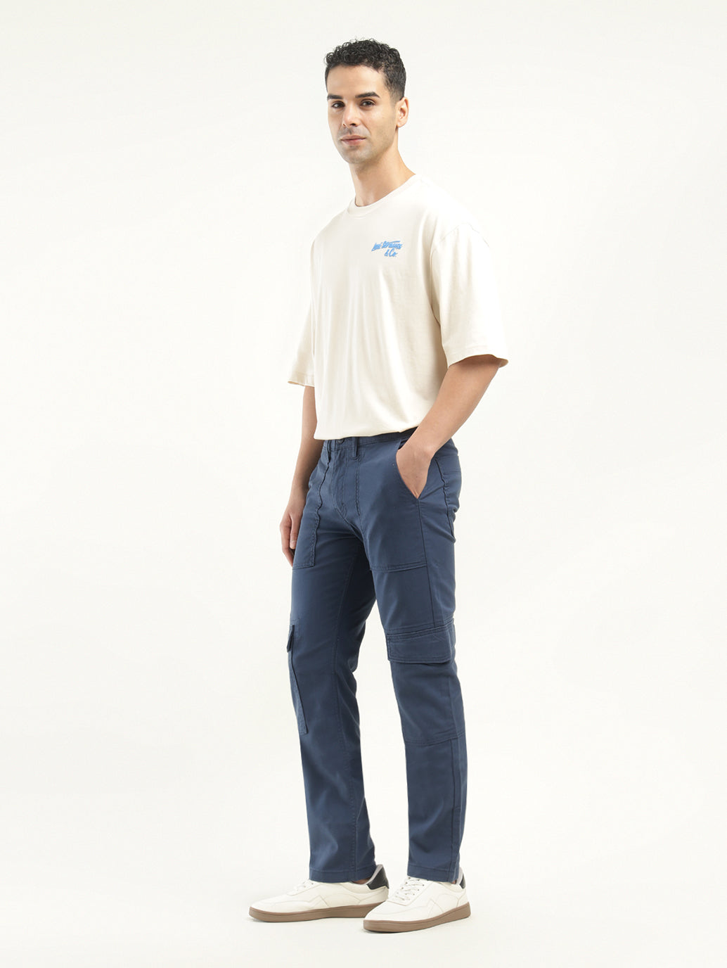 Men's 511 Slim Fit Navy Cargo Trousers