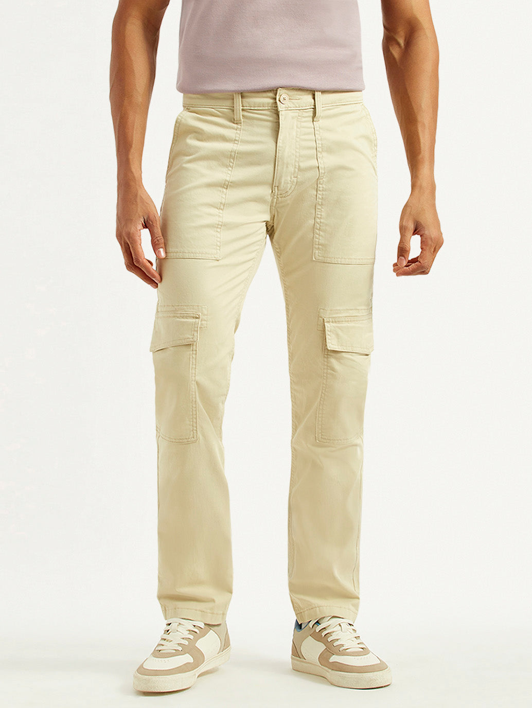 Men's 511 Beige Slim Fit cargo Trousers