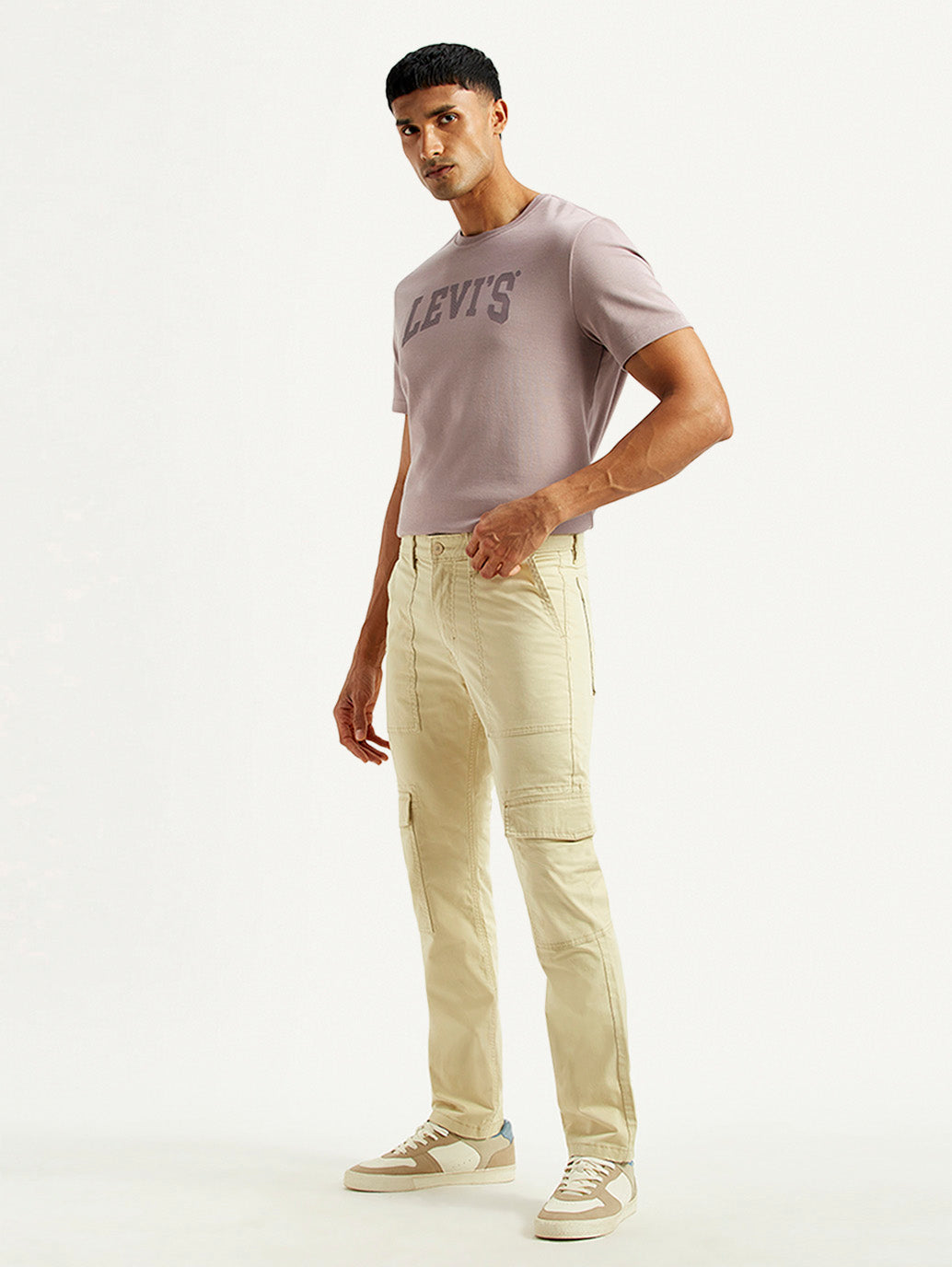 Men's 511 Beige Slim Fit cargo Trousers