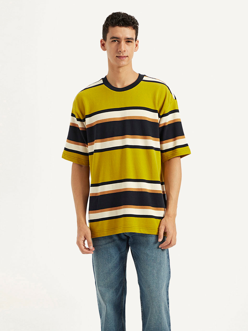 Men's Striped Relaxed Fit T-Shirt