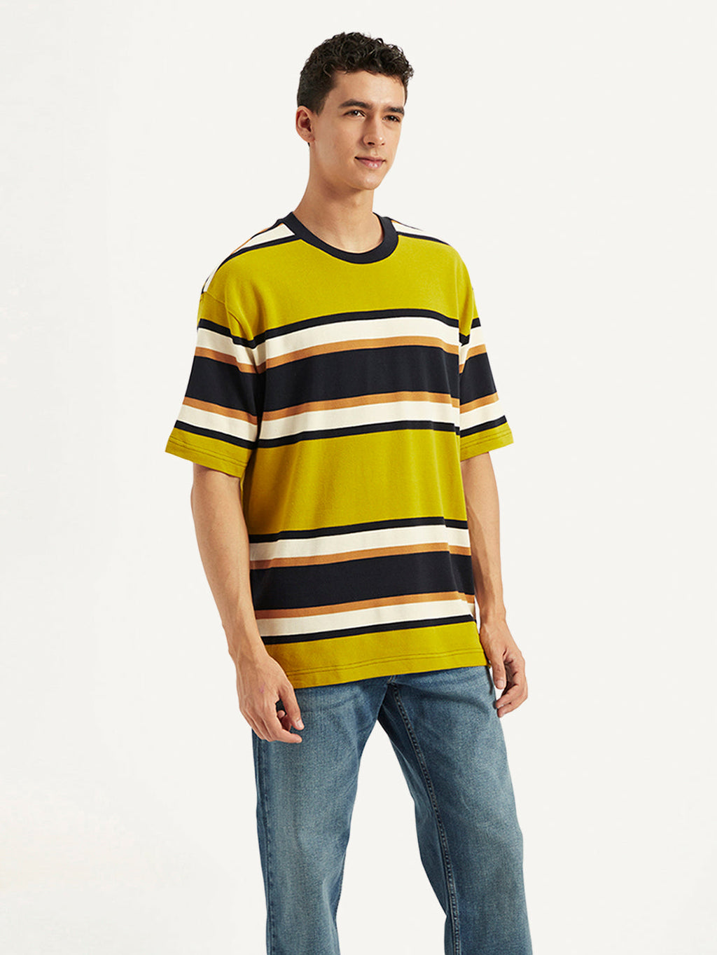 Men's Striped Relaxed Fit T-Shirt