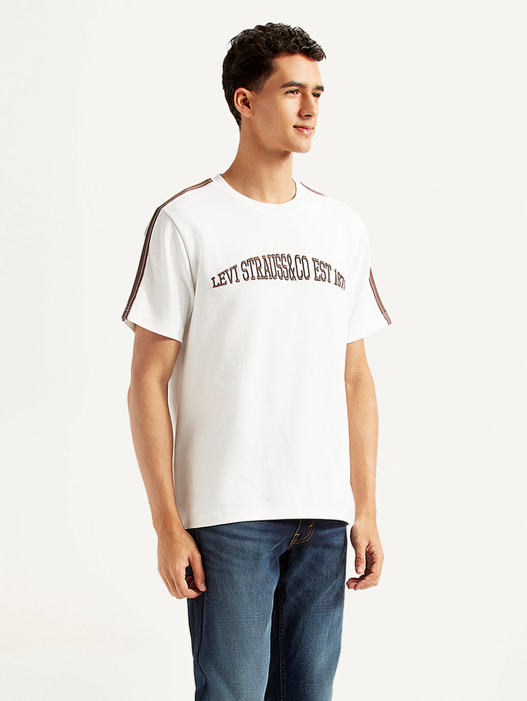 Men's Typographic Crew Neck T-shirt