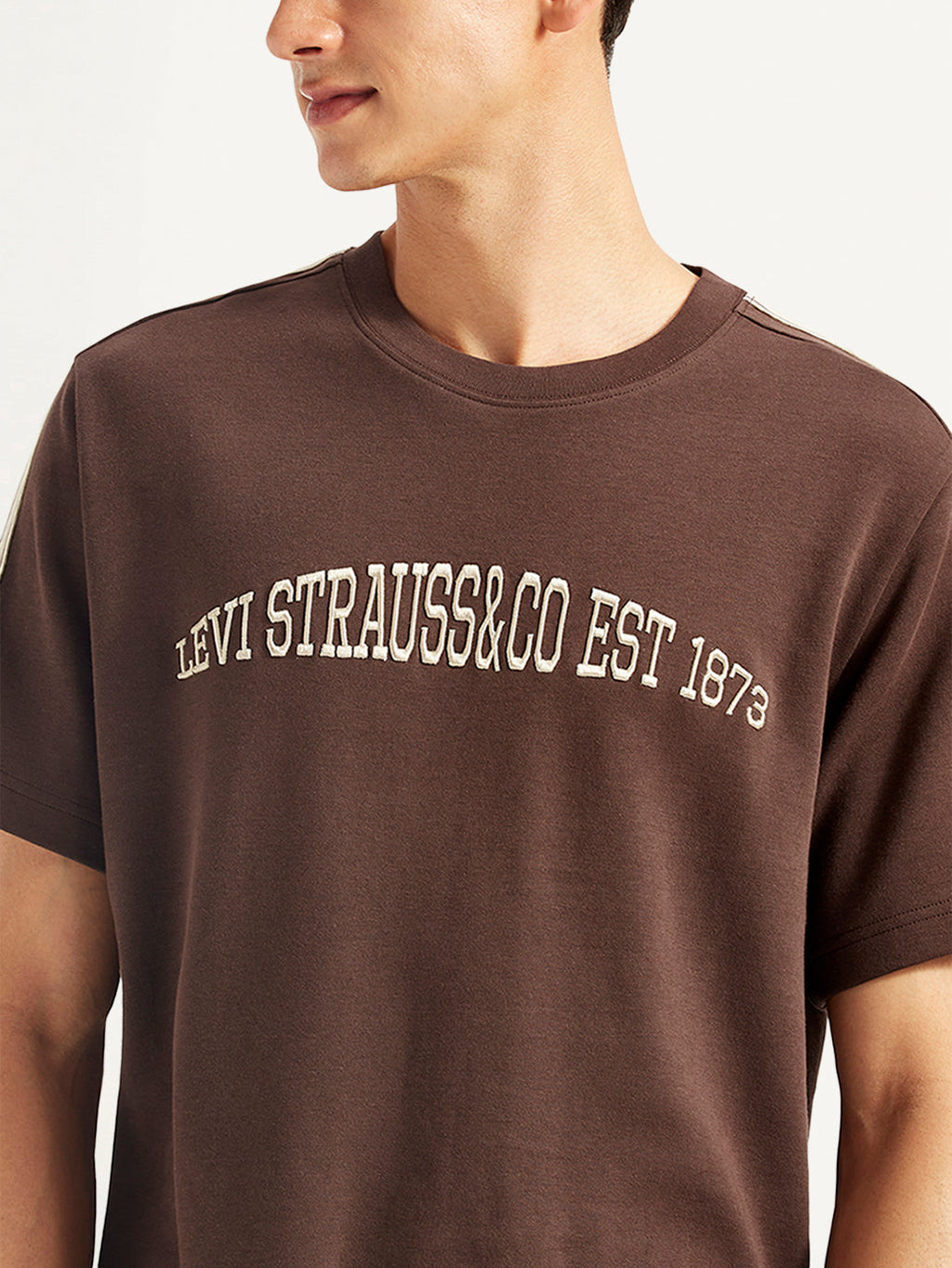 Men's Typographic Crew Neck T-shirt