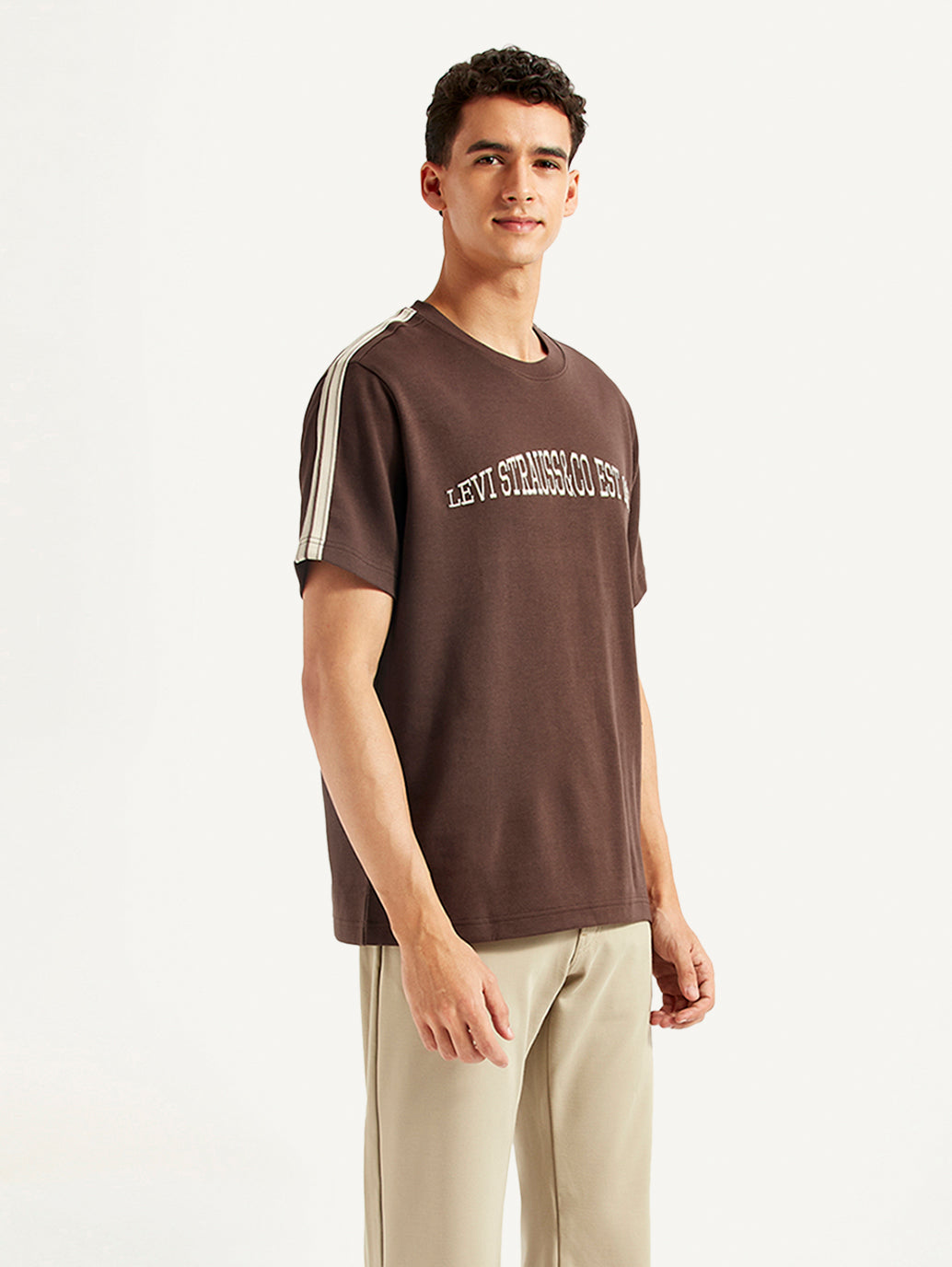 Men's Typographic Crew Neck T-shirt