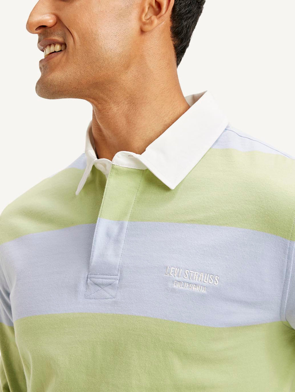 Men's Striped Polo T-shirt