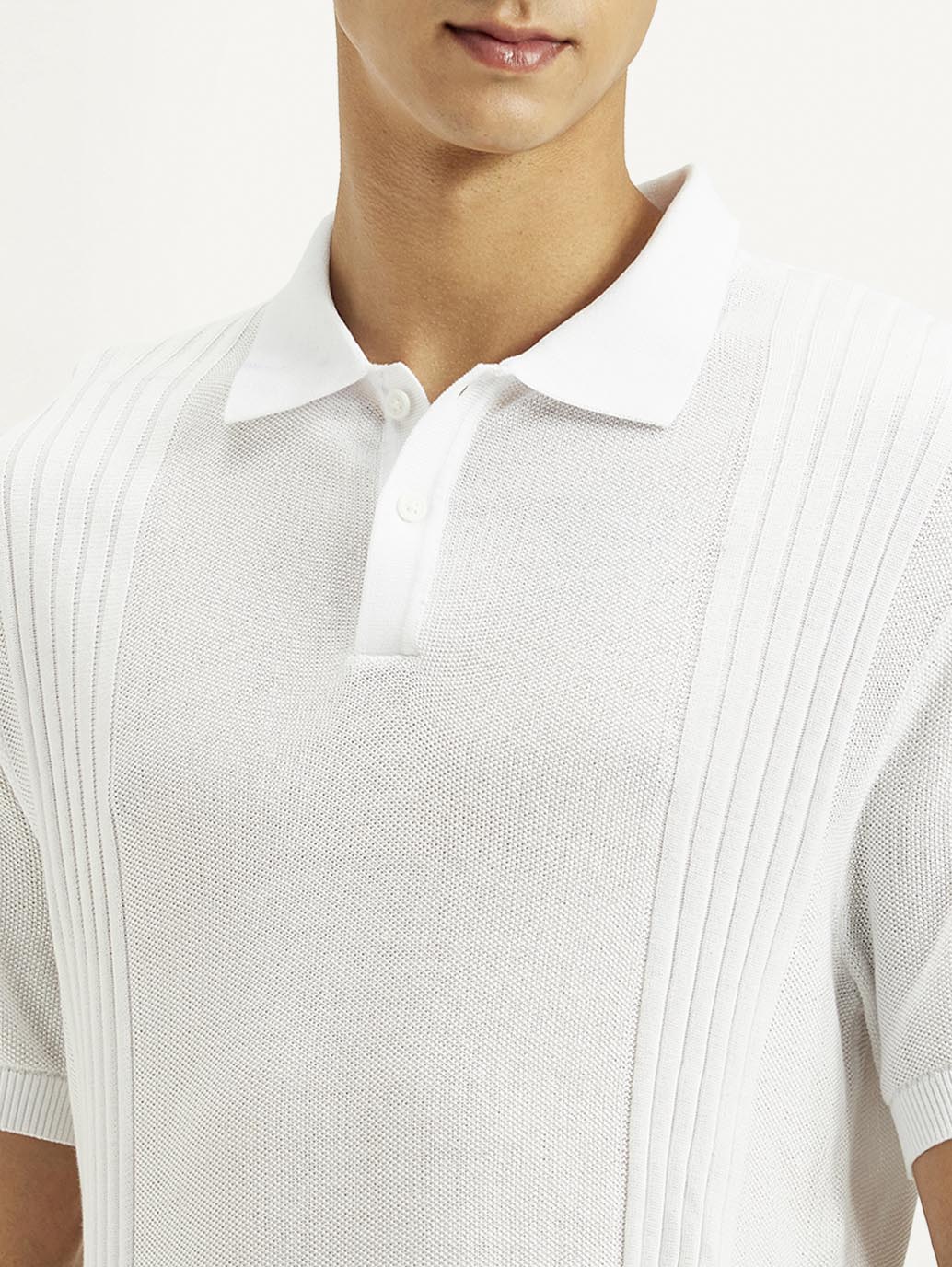 Men's Redloop Textured Slim Fit Polo T-Shirt