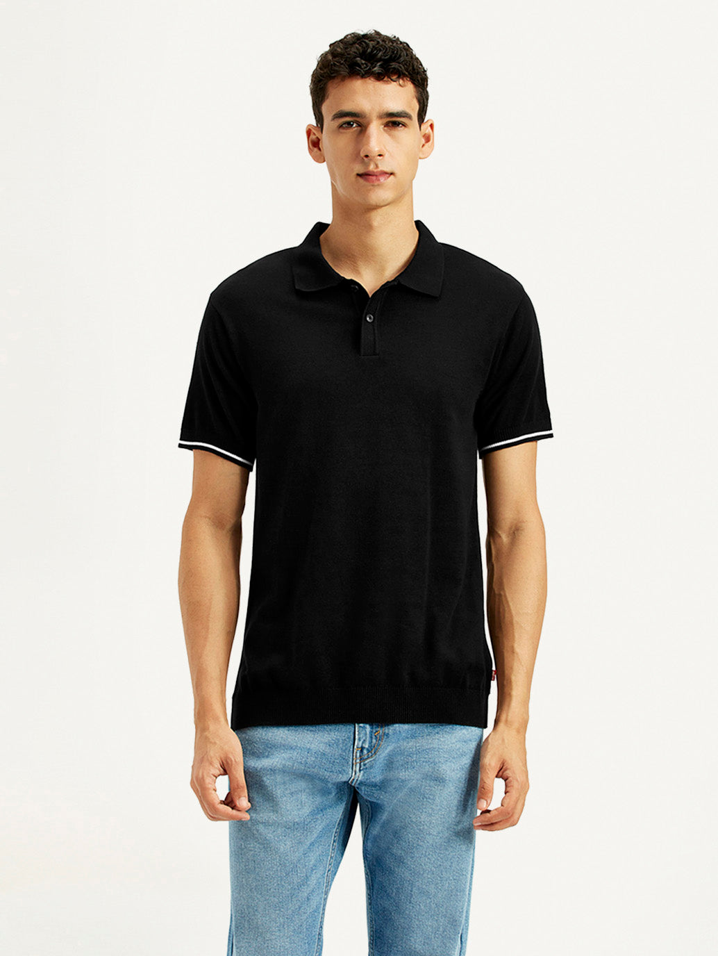 Men's Solid Slim Fit Polo T-Shirt