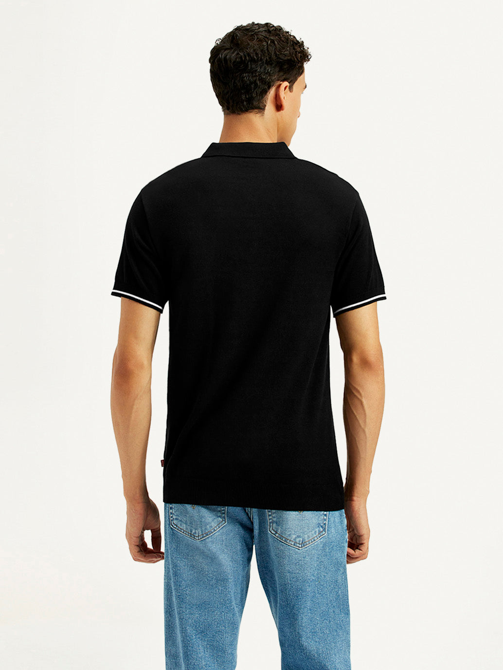 Men's Solid Slim Fit Polo T-Shirt