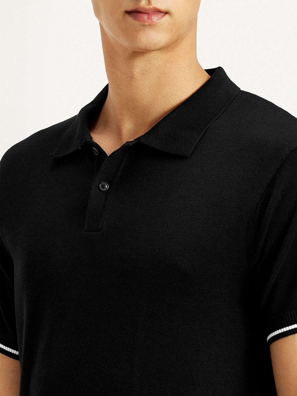 Men's Solid Slim Fit Polo T-Shirt