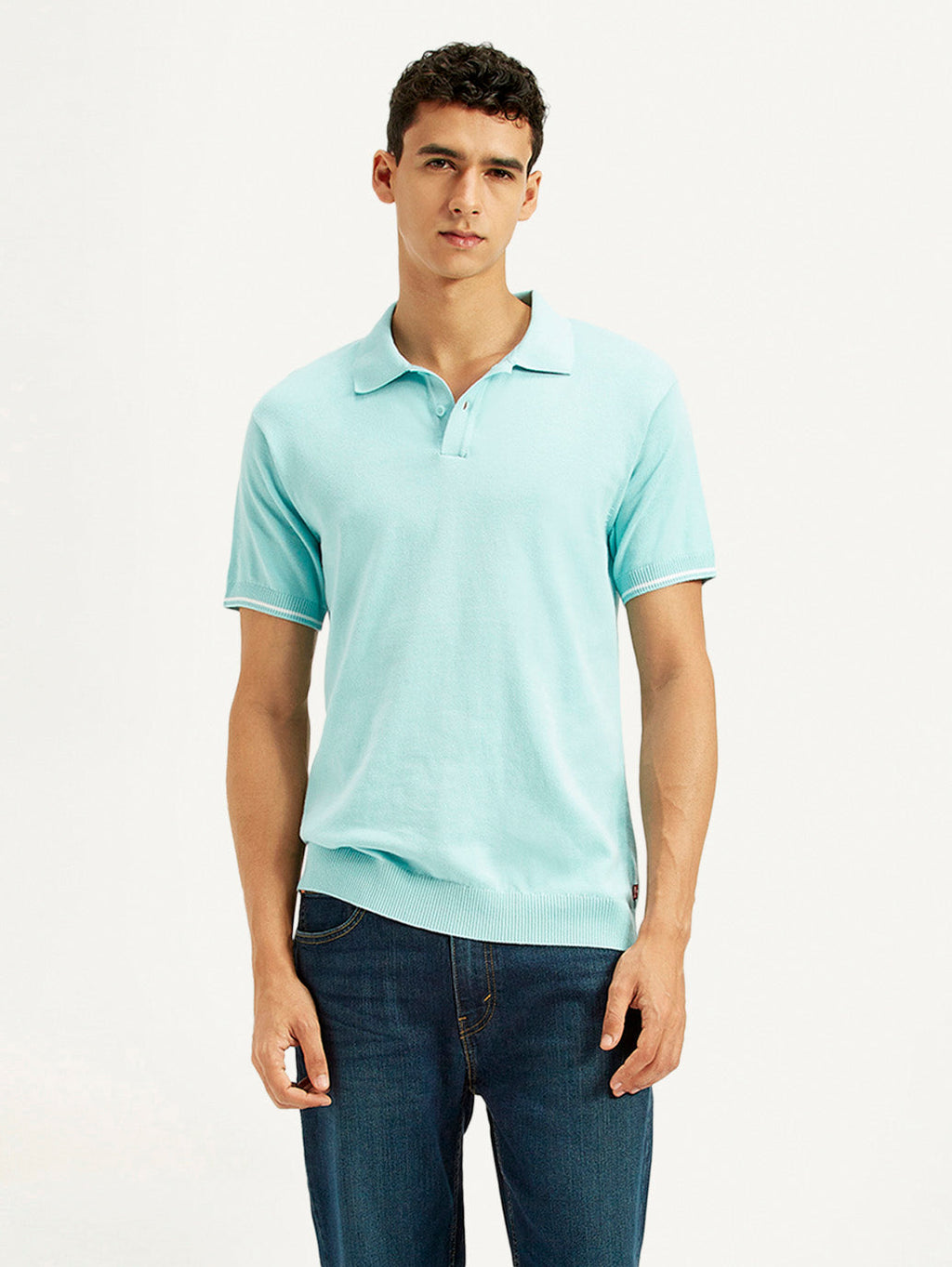 Men's Solid Slim Fit Polo T-Shirt