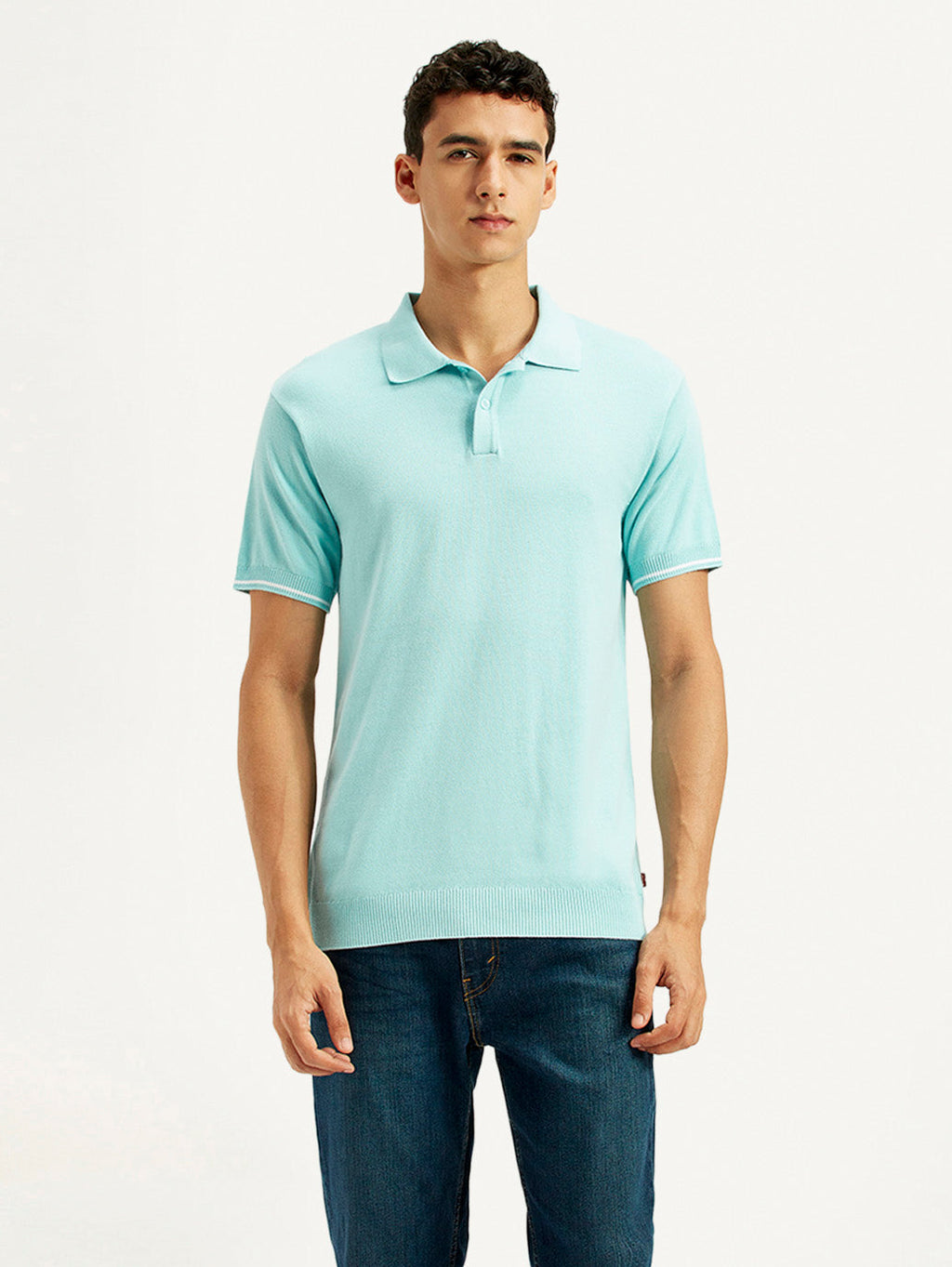 Men's Solid Slim Fit Polo T-Shirt