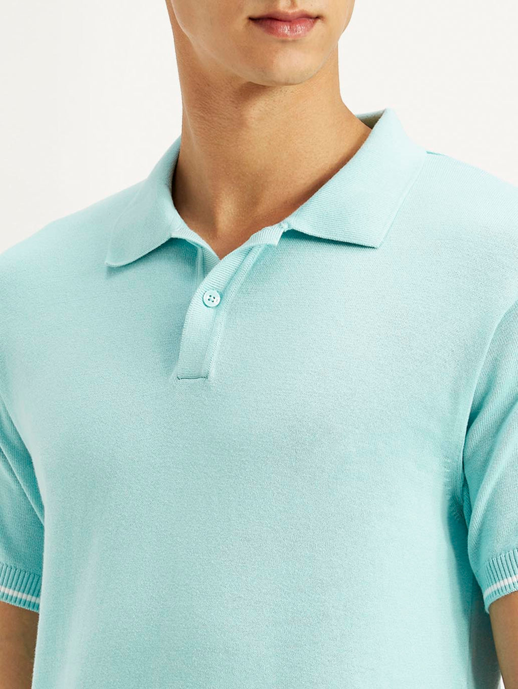 Men's Solid Slim Fit Polo T-Shirt