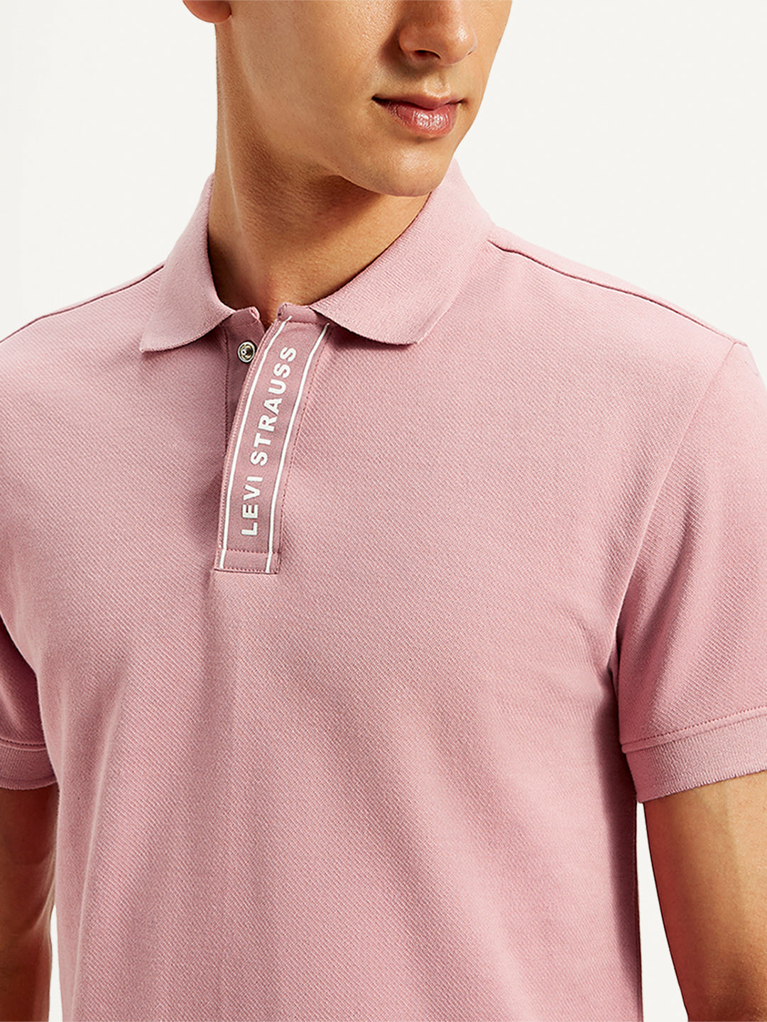 Men's Solid Slim Fit Polo T-Shirt