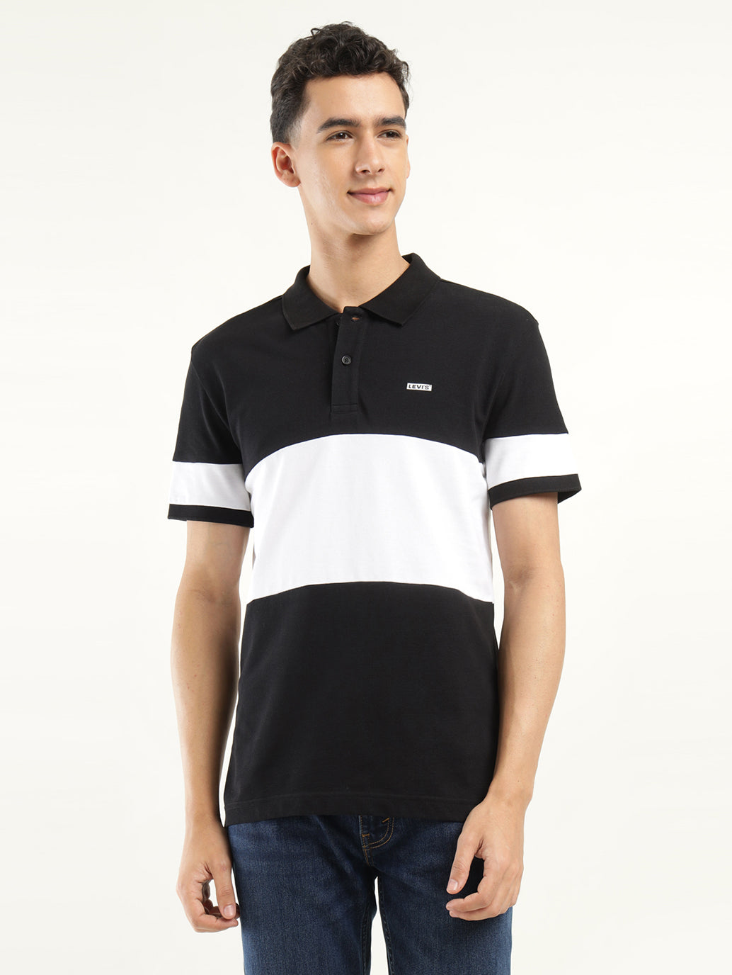 Men's Colorblock Polo T-Shirt