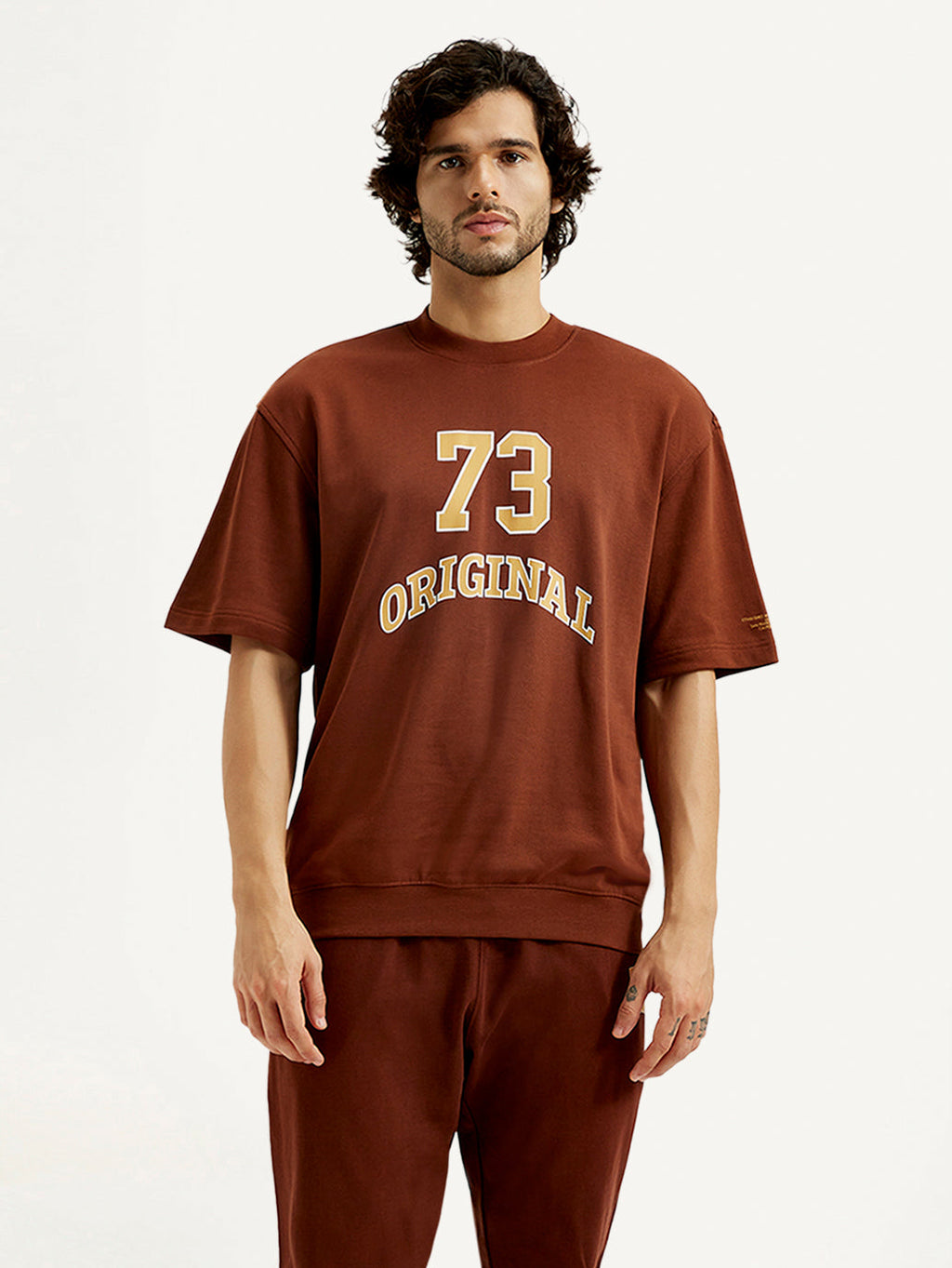 Men's Printed Round Neck Sweatshirt