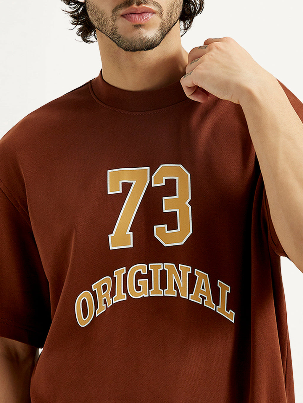 Men's Printed Round Neck Sweatshirt