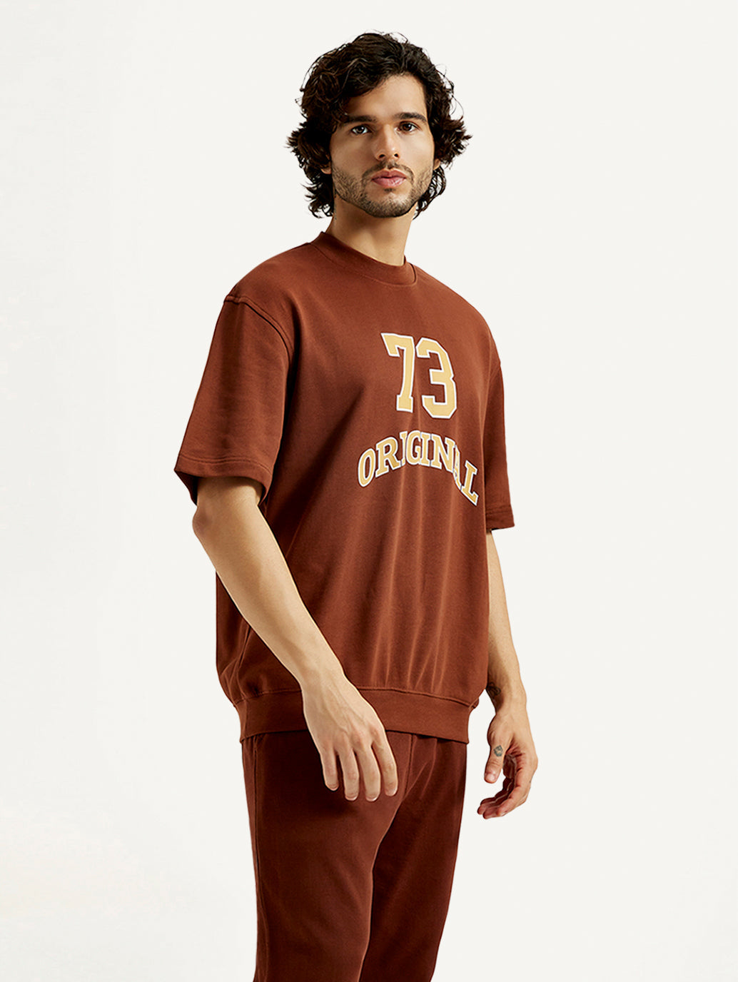 Men's Printed Round Neck Sweatshirt