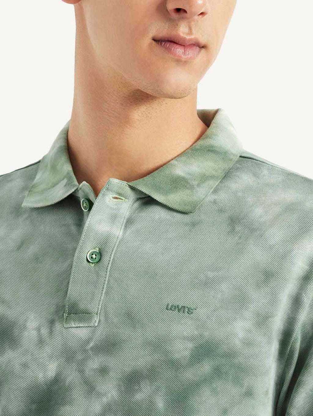 Men's Abstract Dyed Slim Fit Polo T-shirt