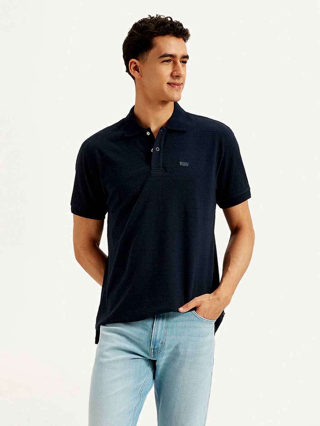 Men's Solid Regular Fit Polo T-shirt