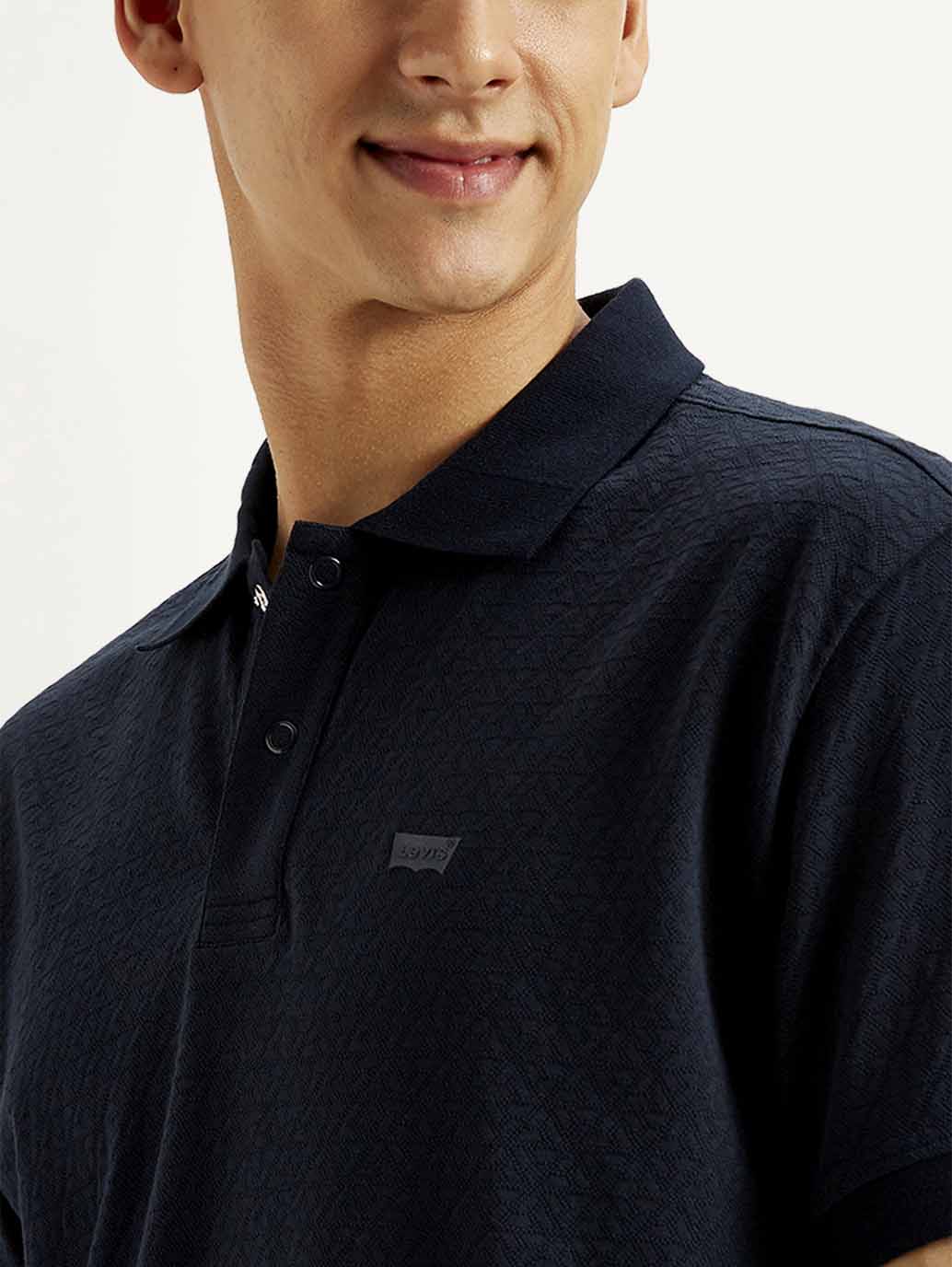 Men's Solid Regular Fit Polo T-shirt