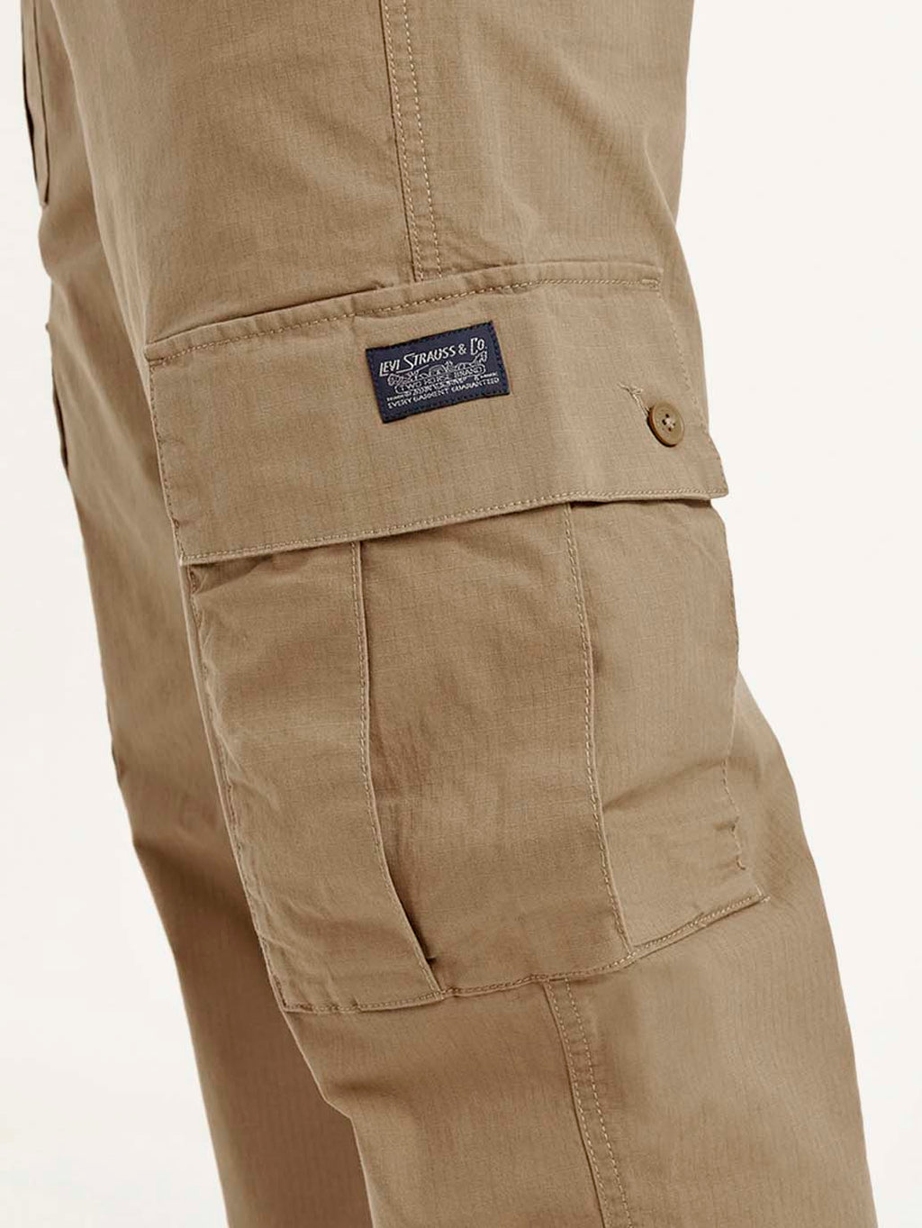 Men's Brown Loose Fit Cargo Trousers