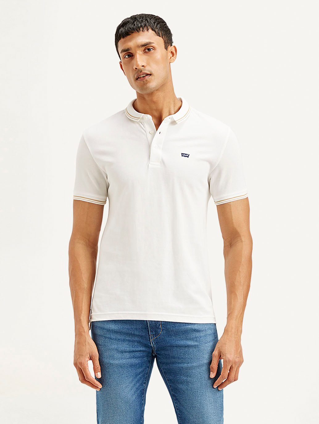 Men's Solid Slim Fit Polo T-shirt