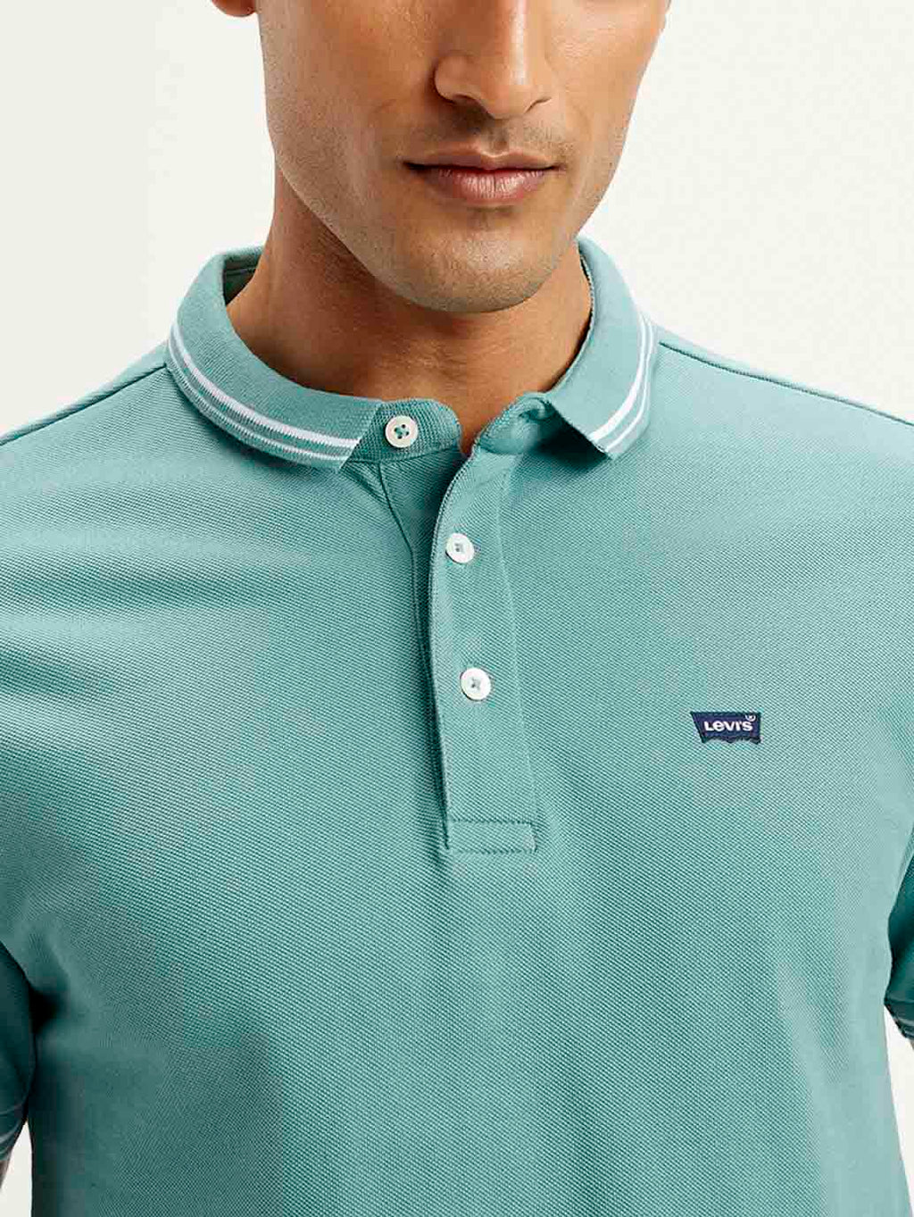 Men's Solid Slim Fit Polo T-shirt