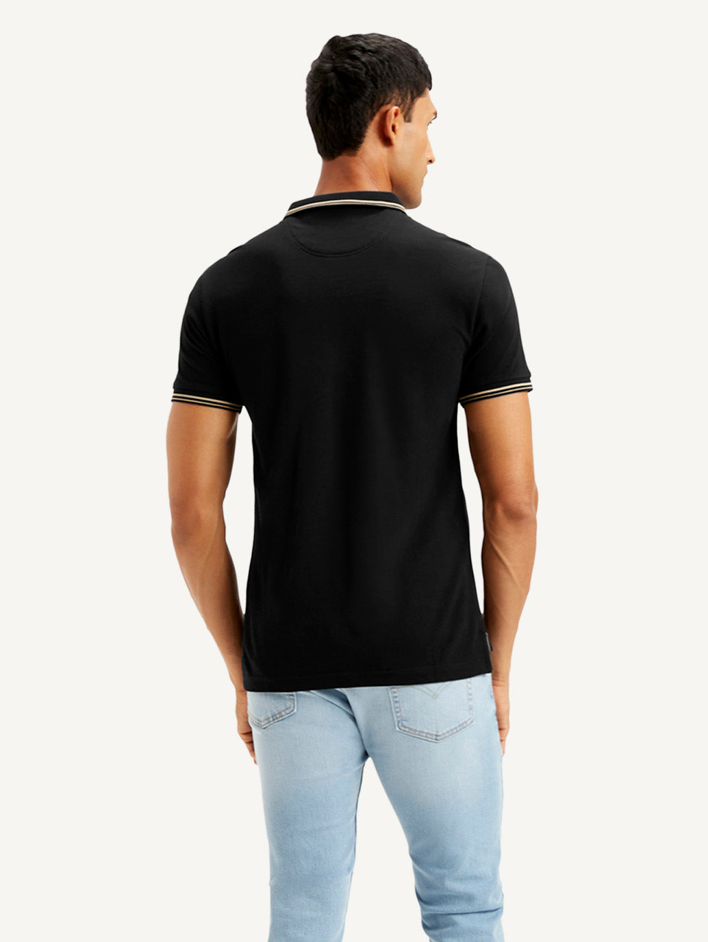 Men's Solid Slim Fit Polo T-shirt