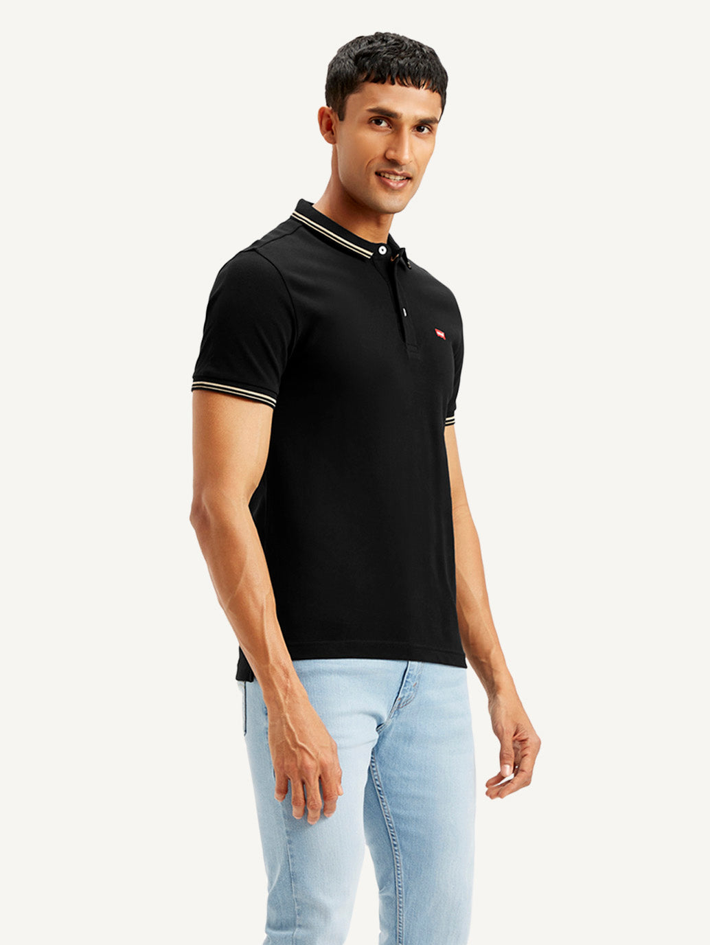 Men's Solid Slim Fit Polo T-shirt