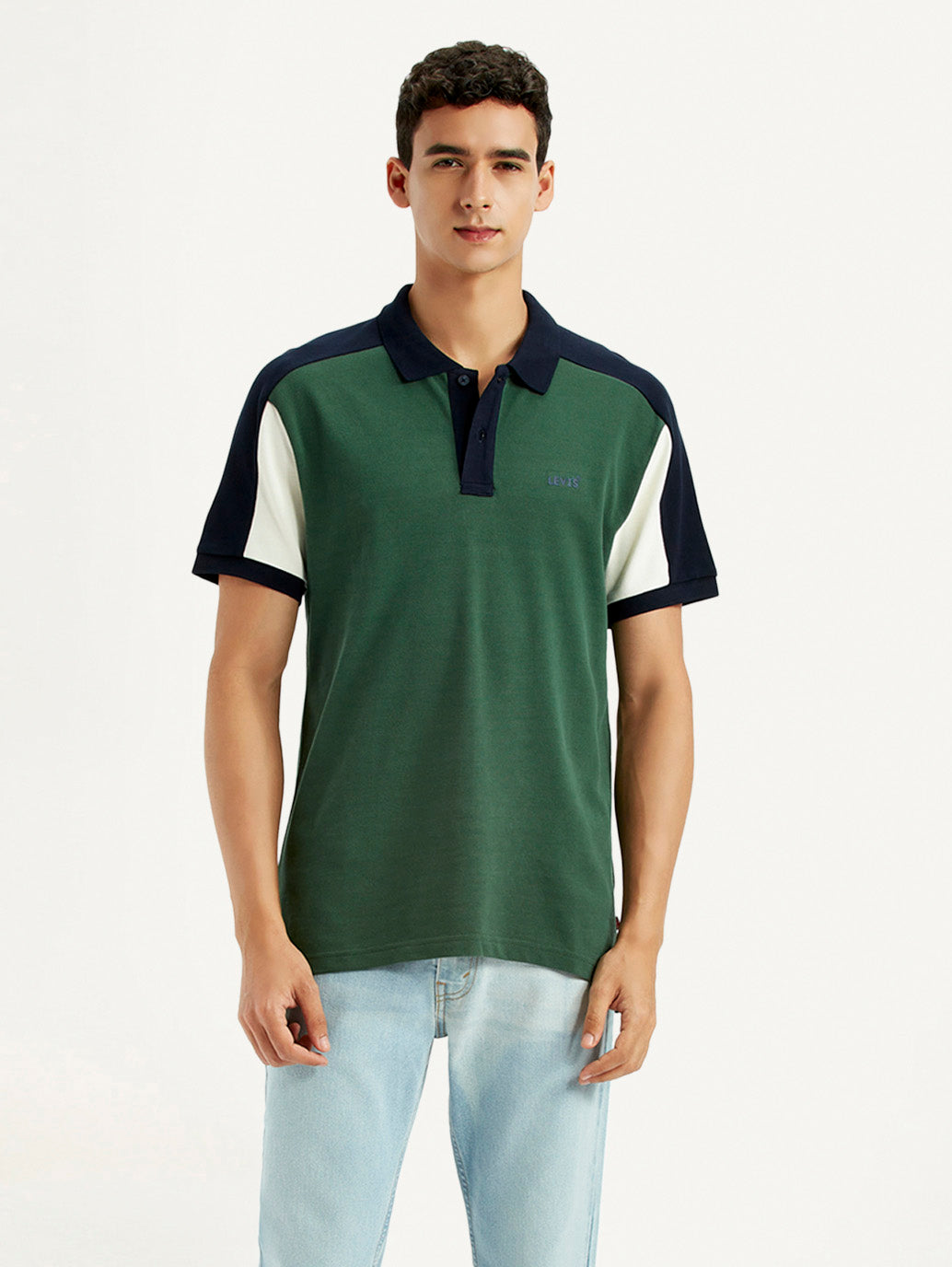 Men's Colorblock Multi Color Slim Fit Polo T-shirt