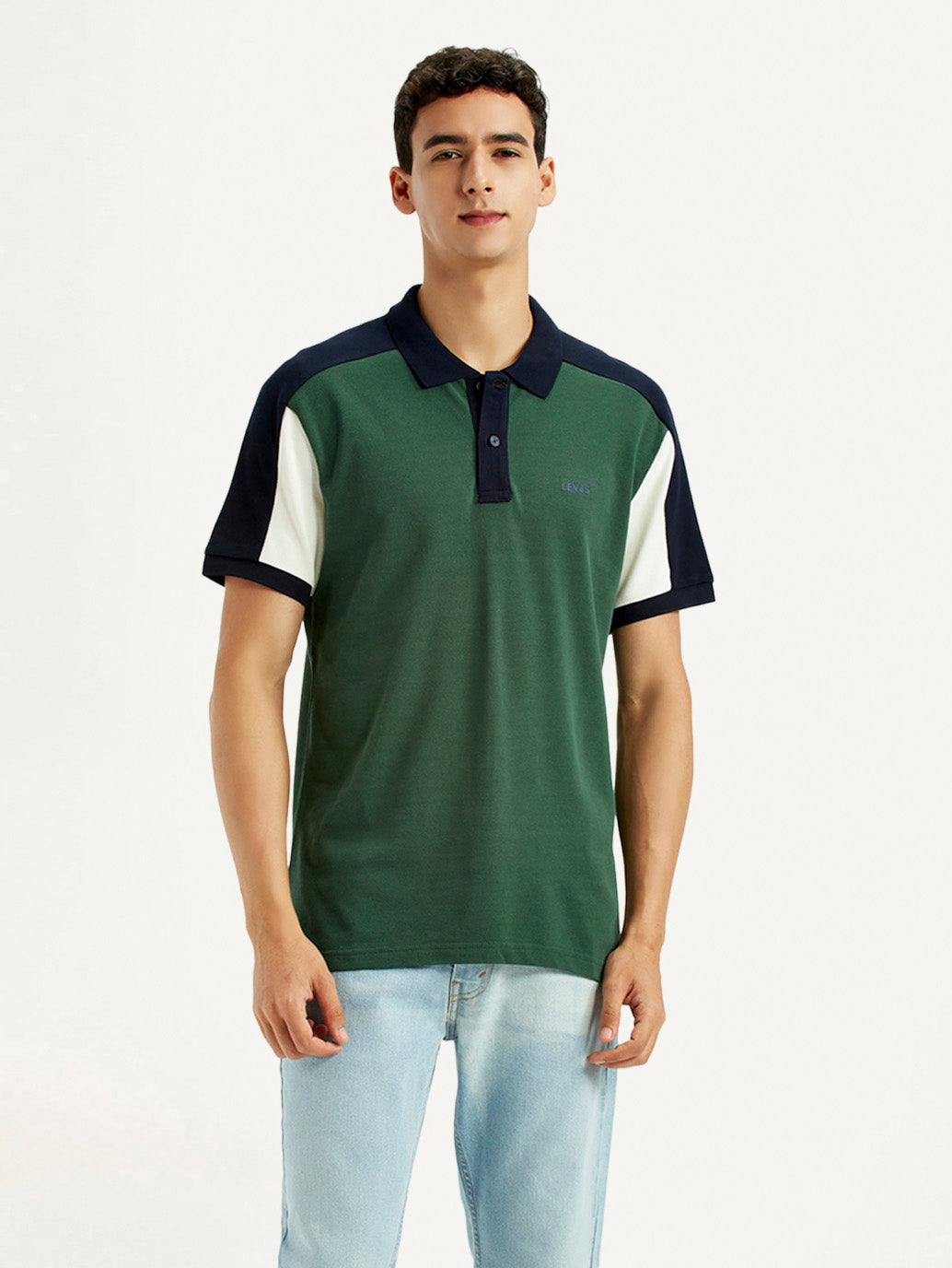 Men's Colorblock Multi Color Slim Fit Polo T-shirt