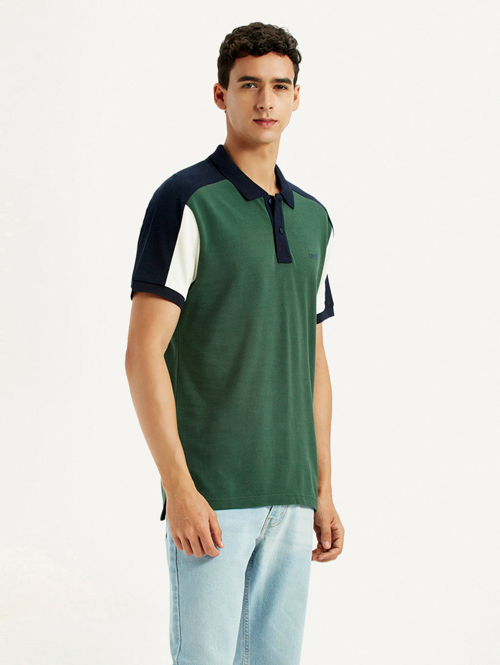 Men's Colorblock Multi Color Slim Fit Polo T-shirt