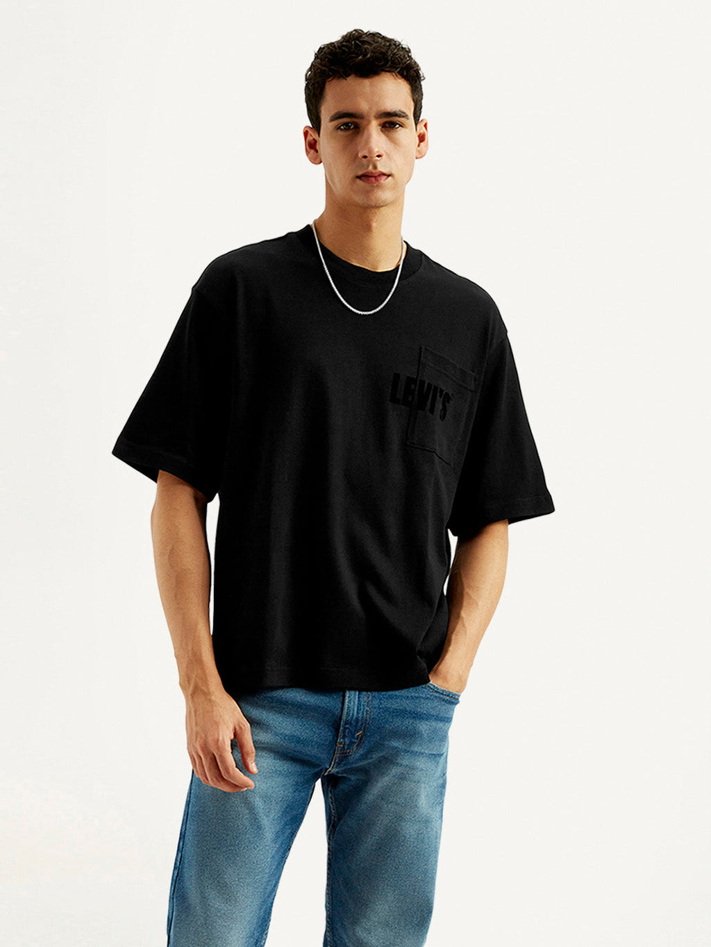 Men's Solid Loose Fit T-shirt