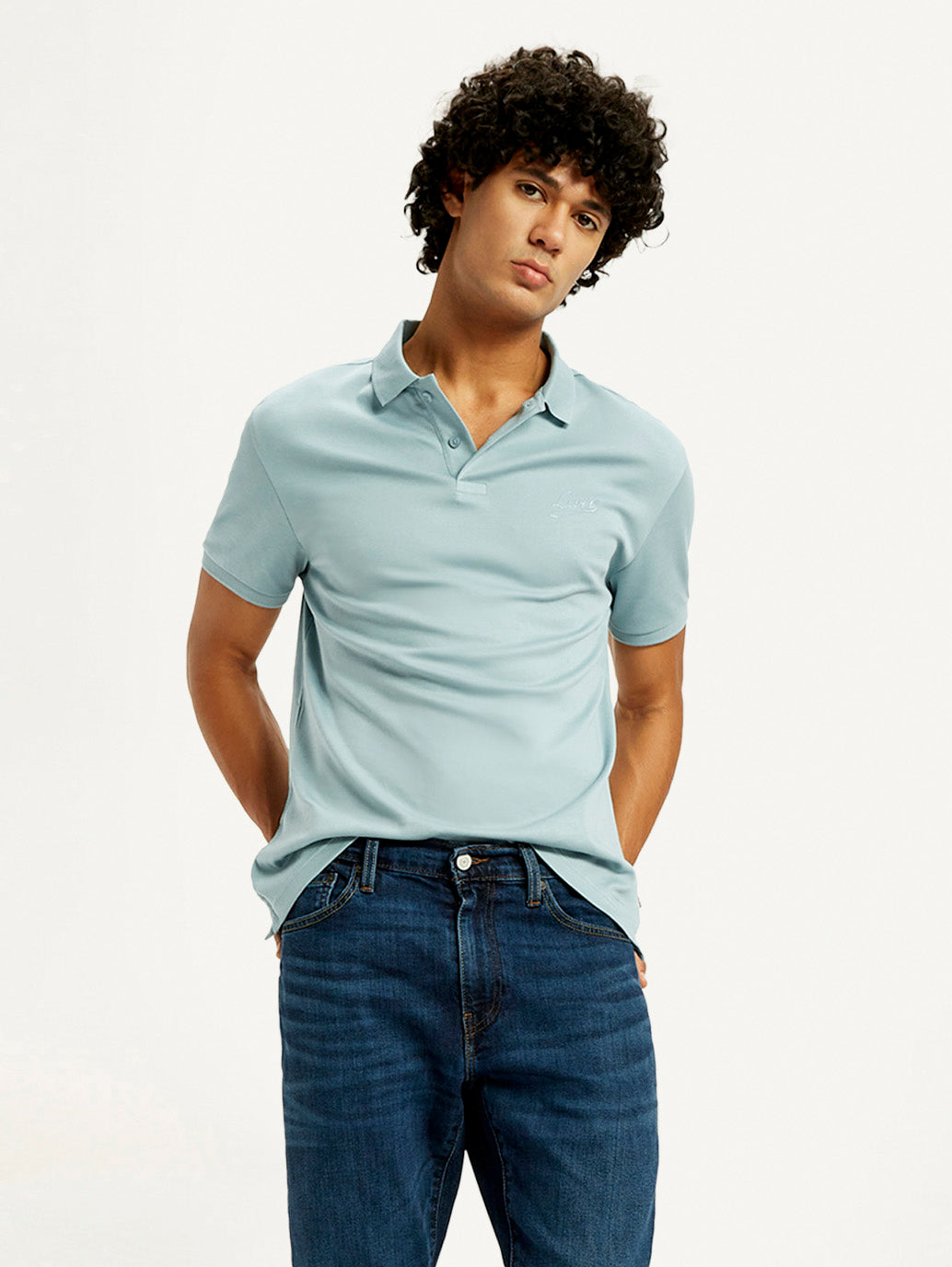 Men's Solid Slim Fit Polo T-Shirt