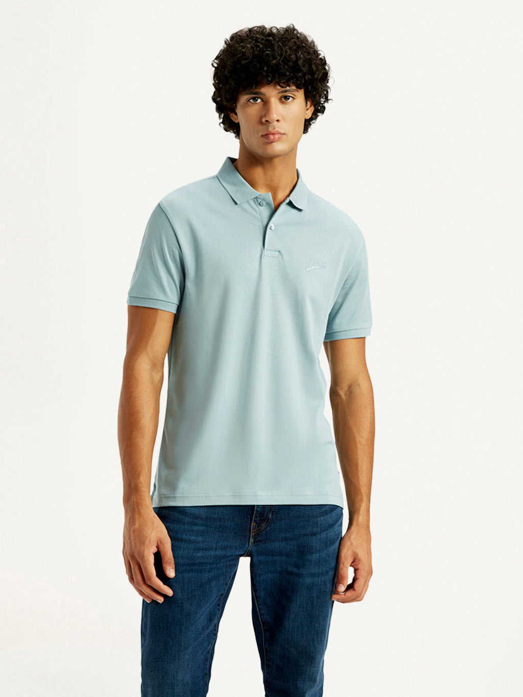 Men's Solid Slim Fit Polo T-Shirt