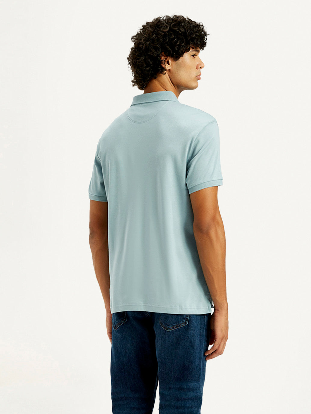 Men's Solid Slim Fit Polo T-Shirt
