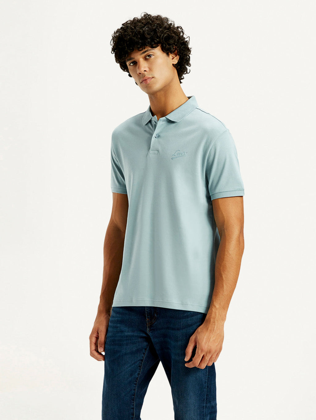 Men's Solid Slim Fit Polo T-Shirt