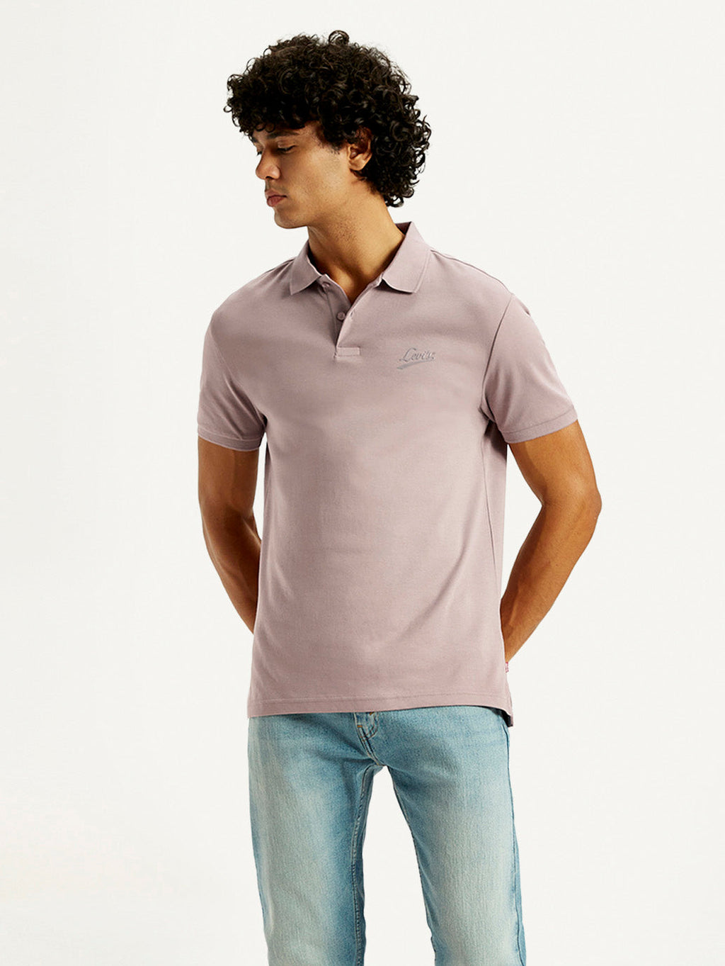 Men's Solid Slim Fit Polo T-Shirt
