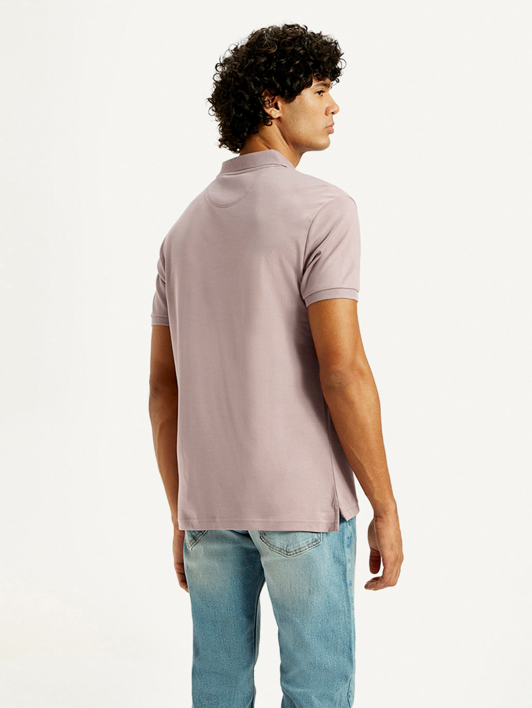Men's Solid Slim Fit Polo T-Shirt
