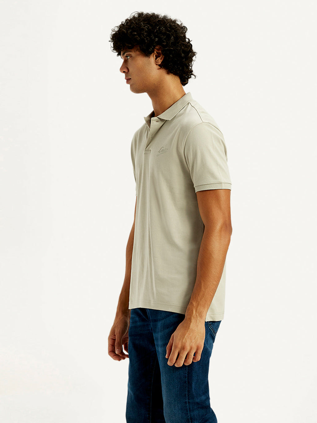 Men's Solid Slim Fit Polo T-Shirt