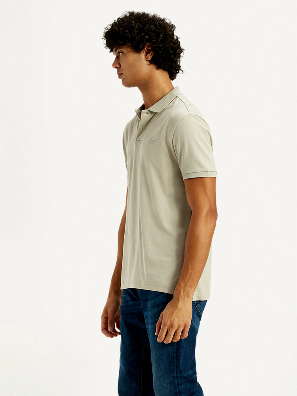 Men's Solid Slim Fit Polo T-Shirt