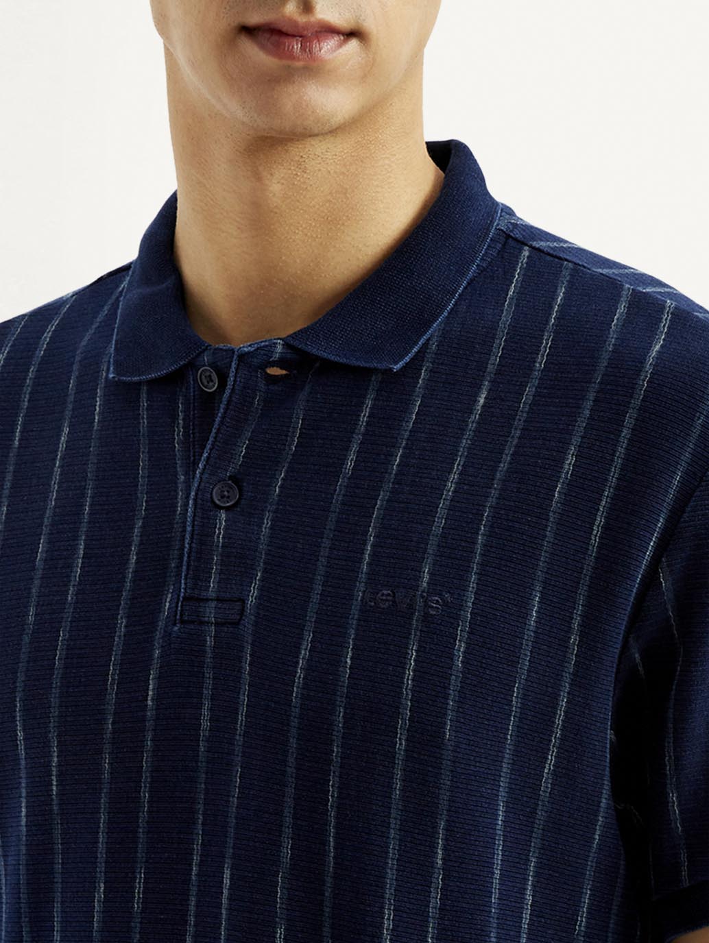 Men's Striped Slim Fit Polo T-shirt