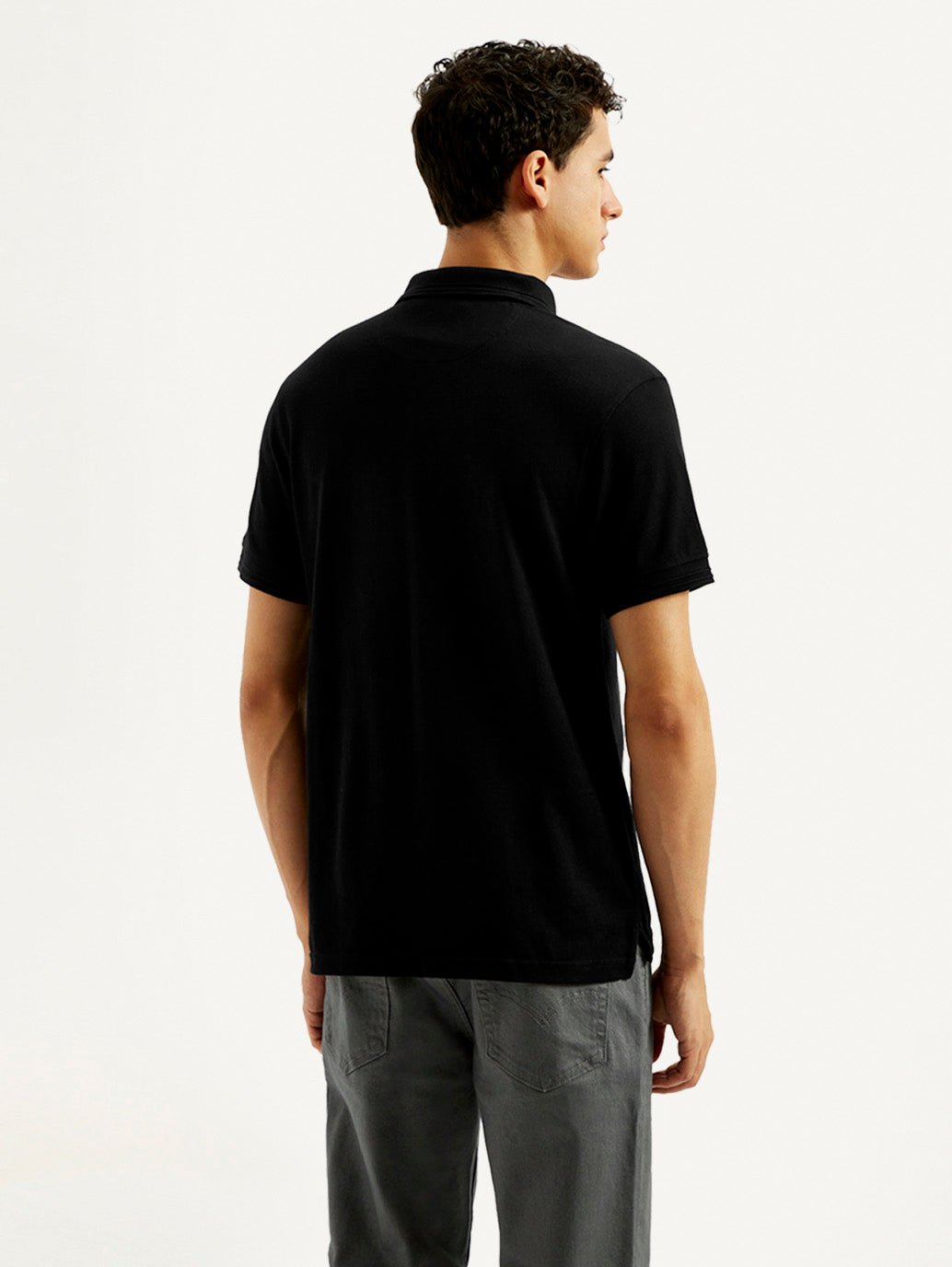 Men's Solid Slim Fit Polo T-shirt