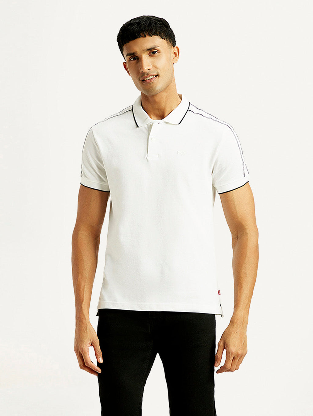 Men's Solid Slim Fit Polo T-shirt