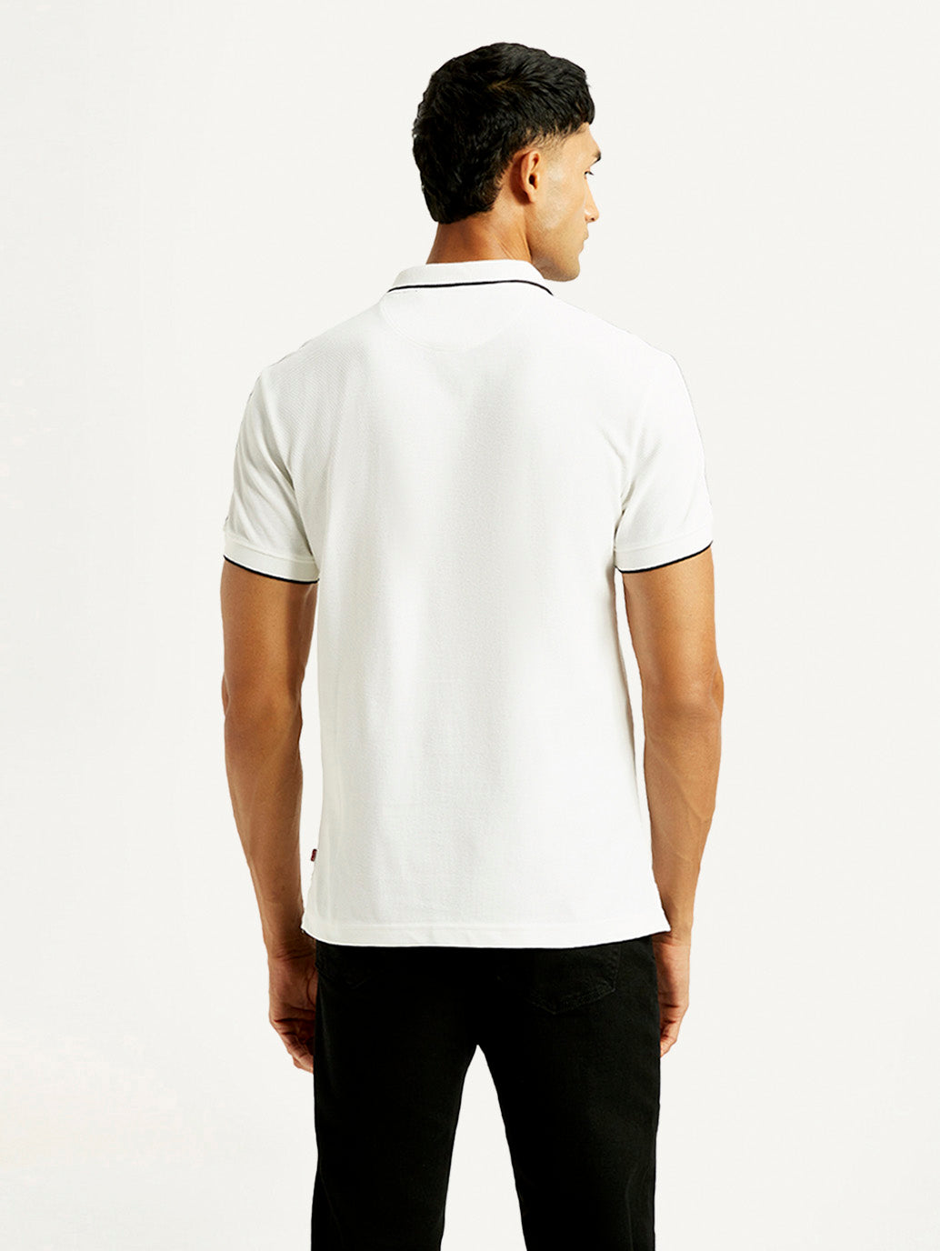 Men's Solid Slim Fit Polo T-shirt