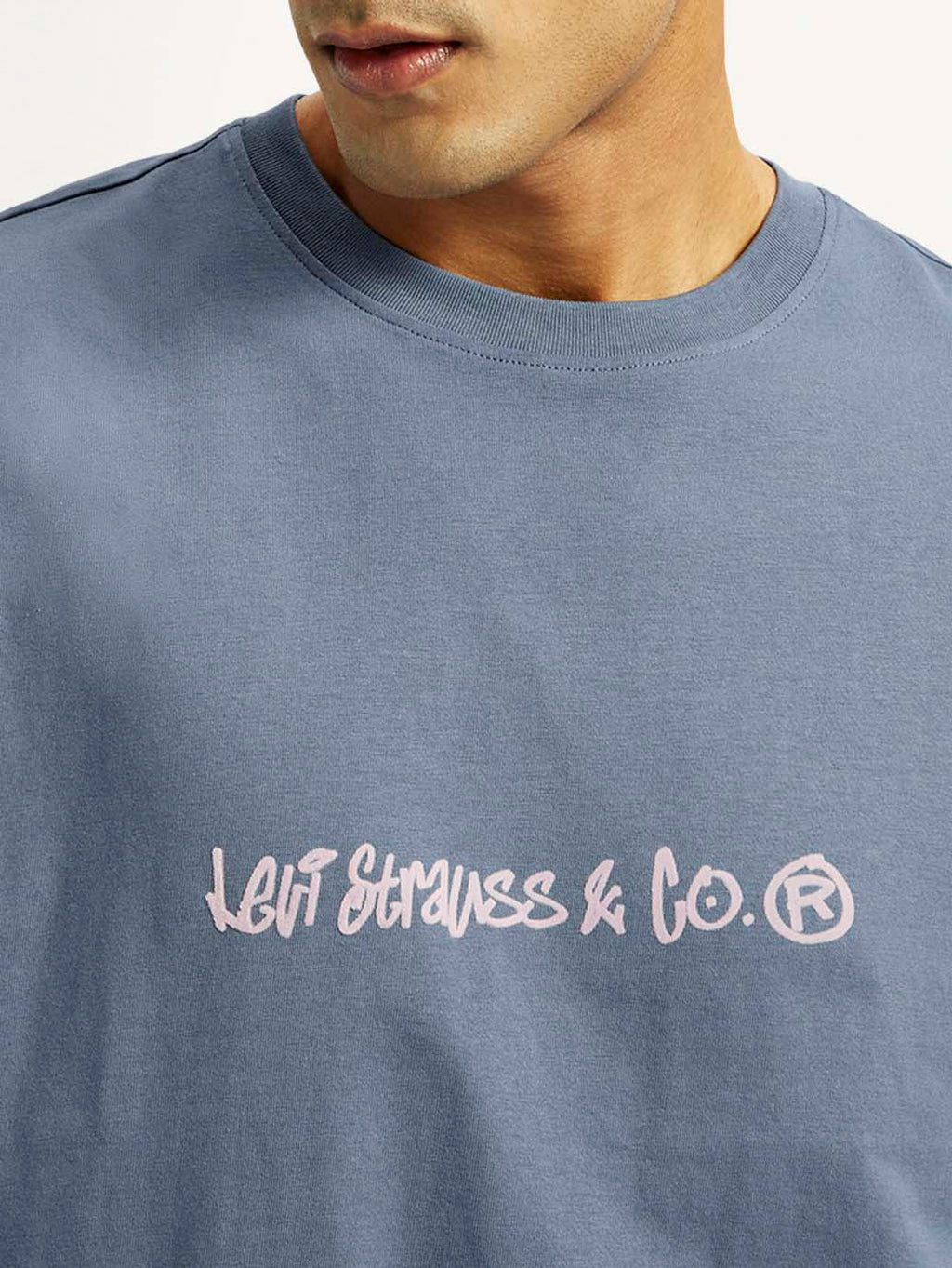 Men's Brand Logo Boxy Fit T-shirt