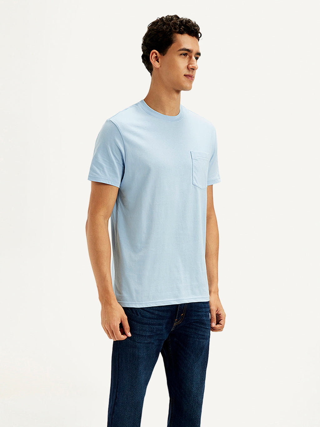 Men's Solid Round Neck T-Shirt